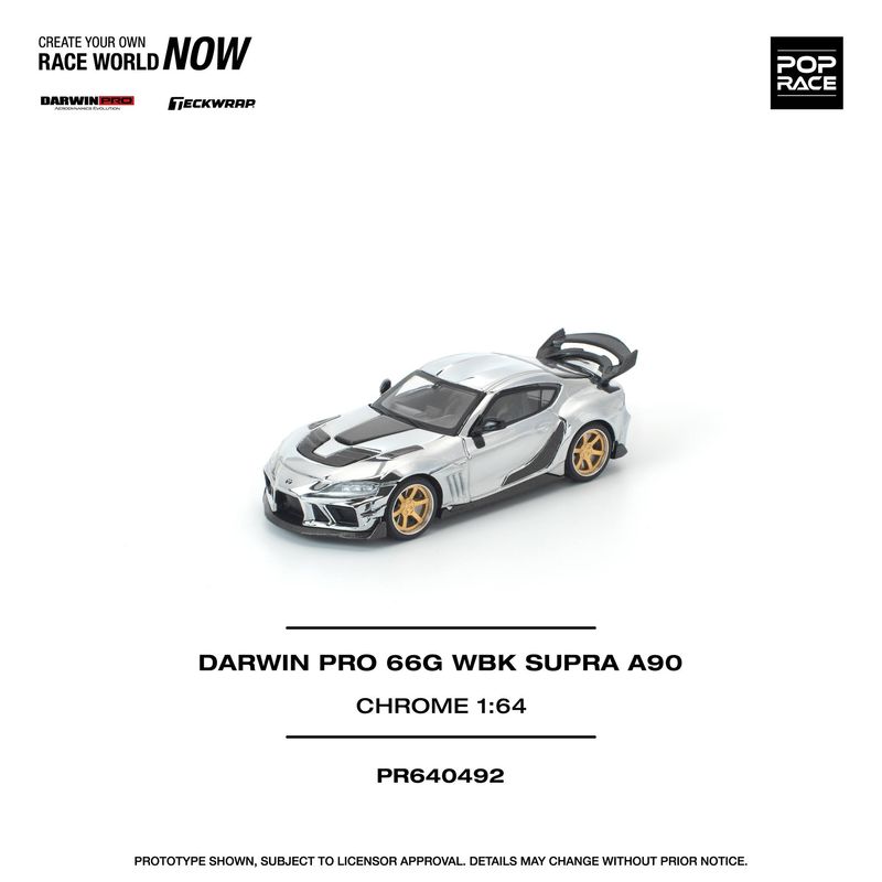 1:64 Pop Race Limited - Toyota Darwin Pro WBK Supra A90, chrome