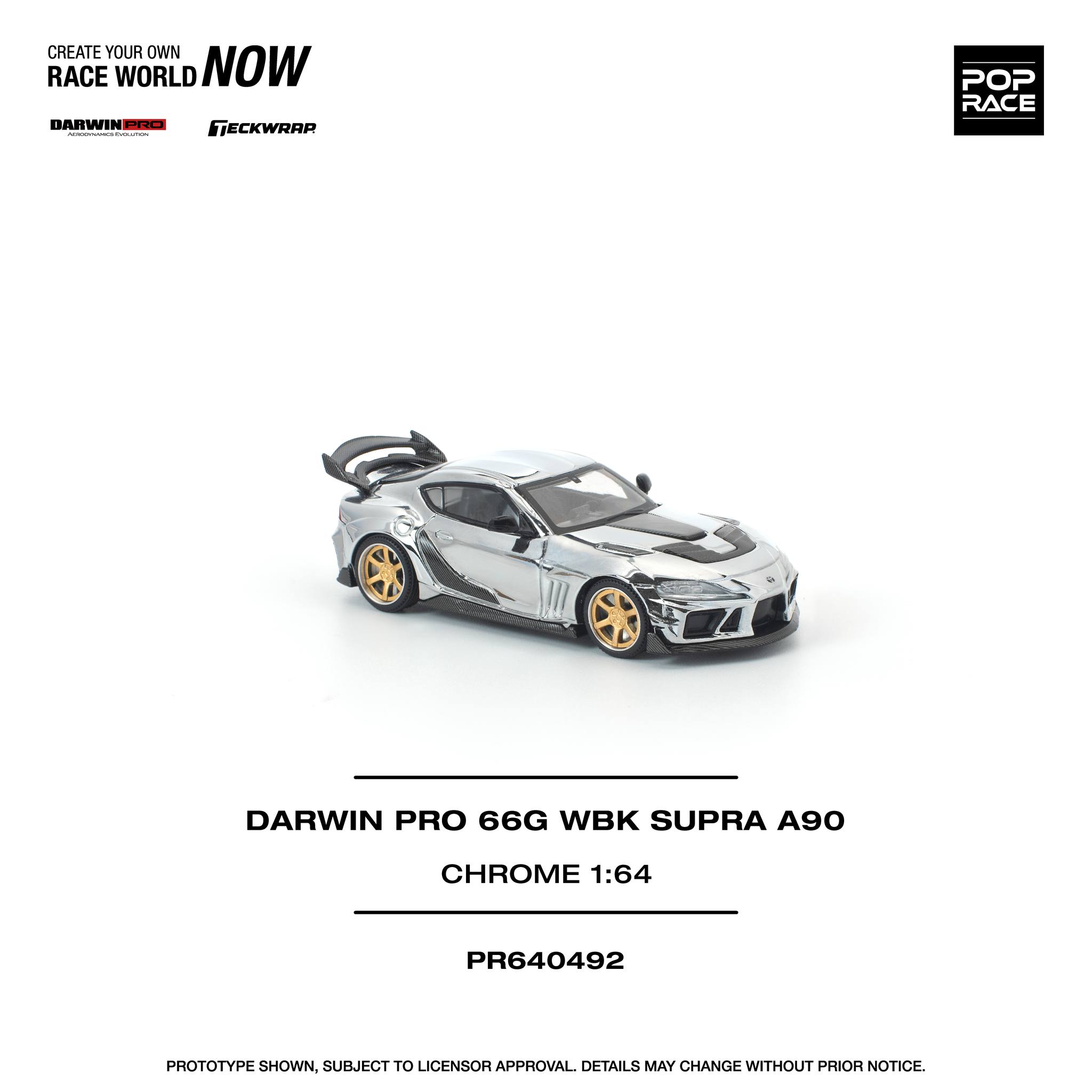 1:64 Pop Race Limited - Toyota Darwin Pro WBK Supra A90, chrome