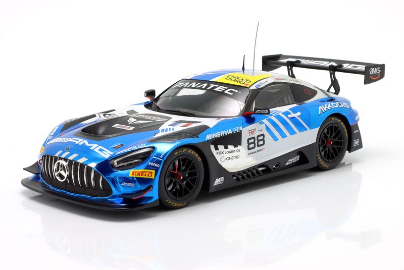 1:18 Ixo - Mercedes AMG GT3 Evo Team Akkodis ASP #88 Champion GTWC Season 2023 R. Marciello