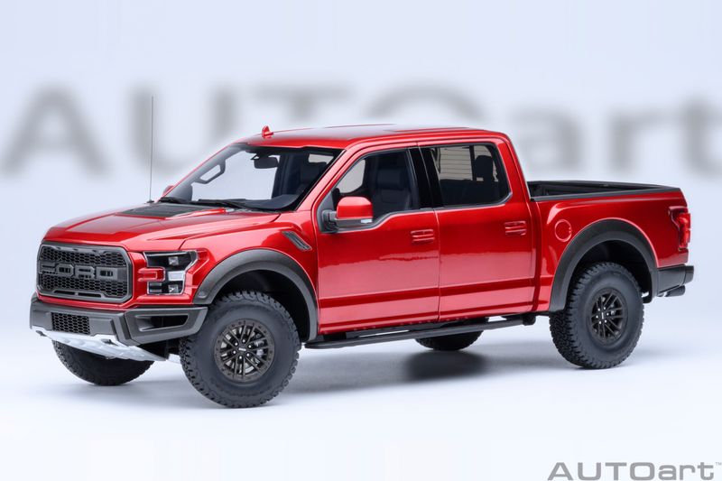 1:18 Autoart - Ford F-150 Raptor Supercrew 2019 (Ruby Red)