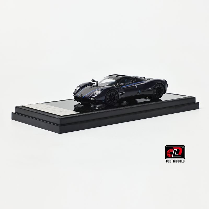 1:64 LCD Models - 2022 Pagani Utopia Coupe -Blue with black carbon