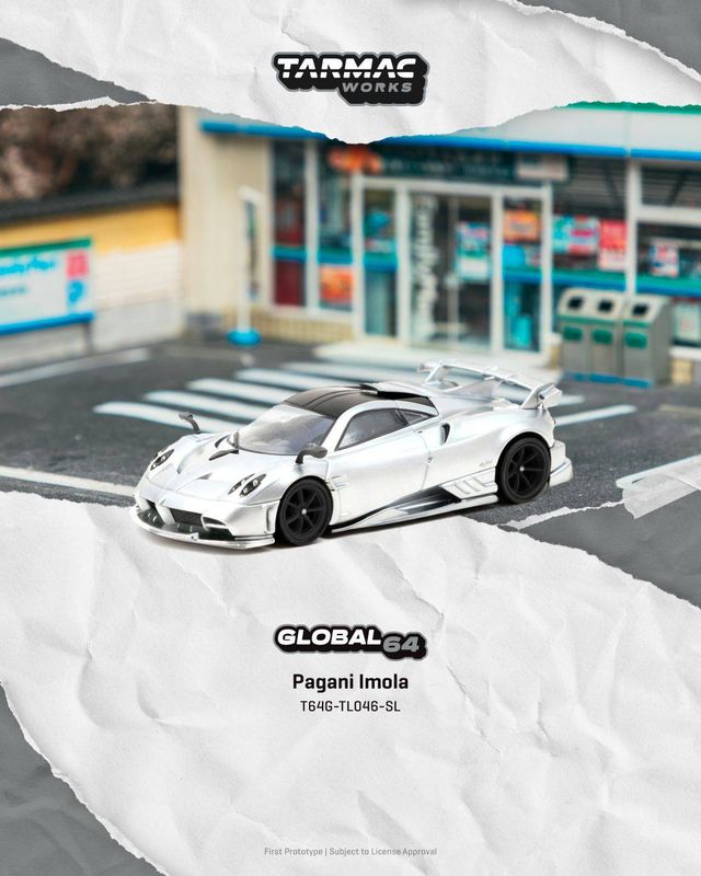 1:64 Tarmac - Pagani Imola Silver