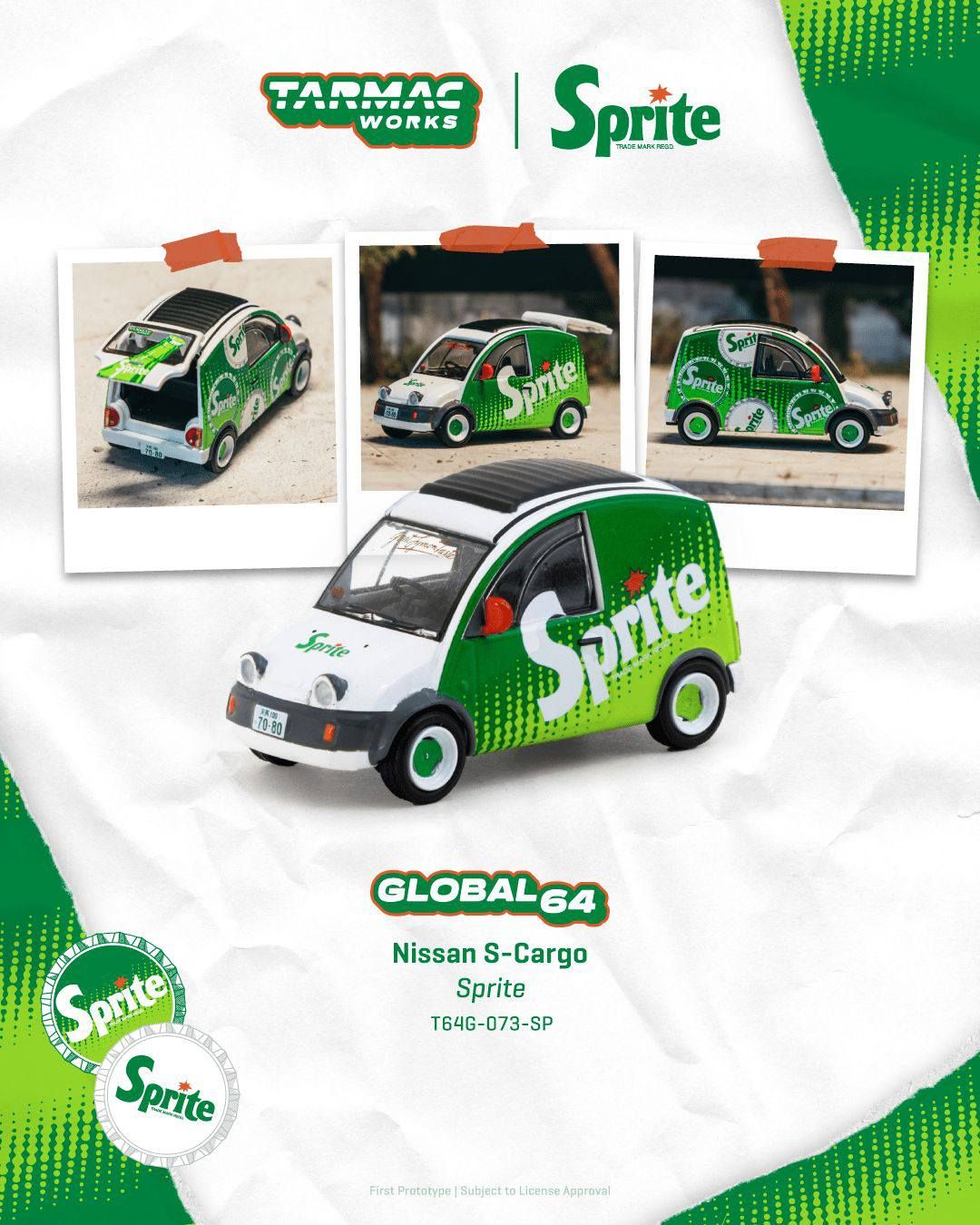 1:64 Tarmac - Nissan S-Cargo *Sprite*