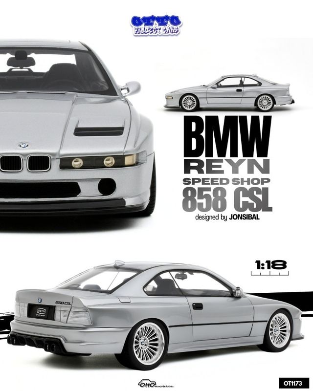 1:18 Otto Mobile - 2024 BMW 858 V10 CSL Chrome Shadow *By Josibal*