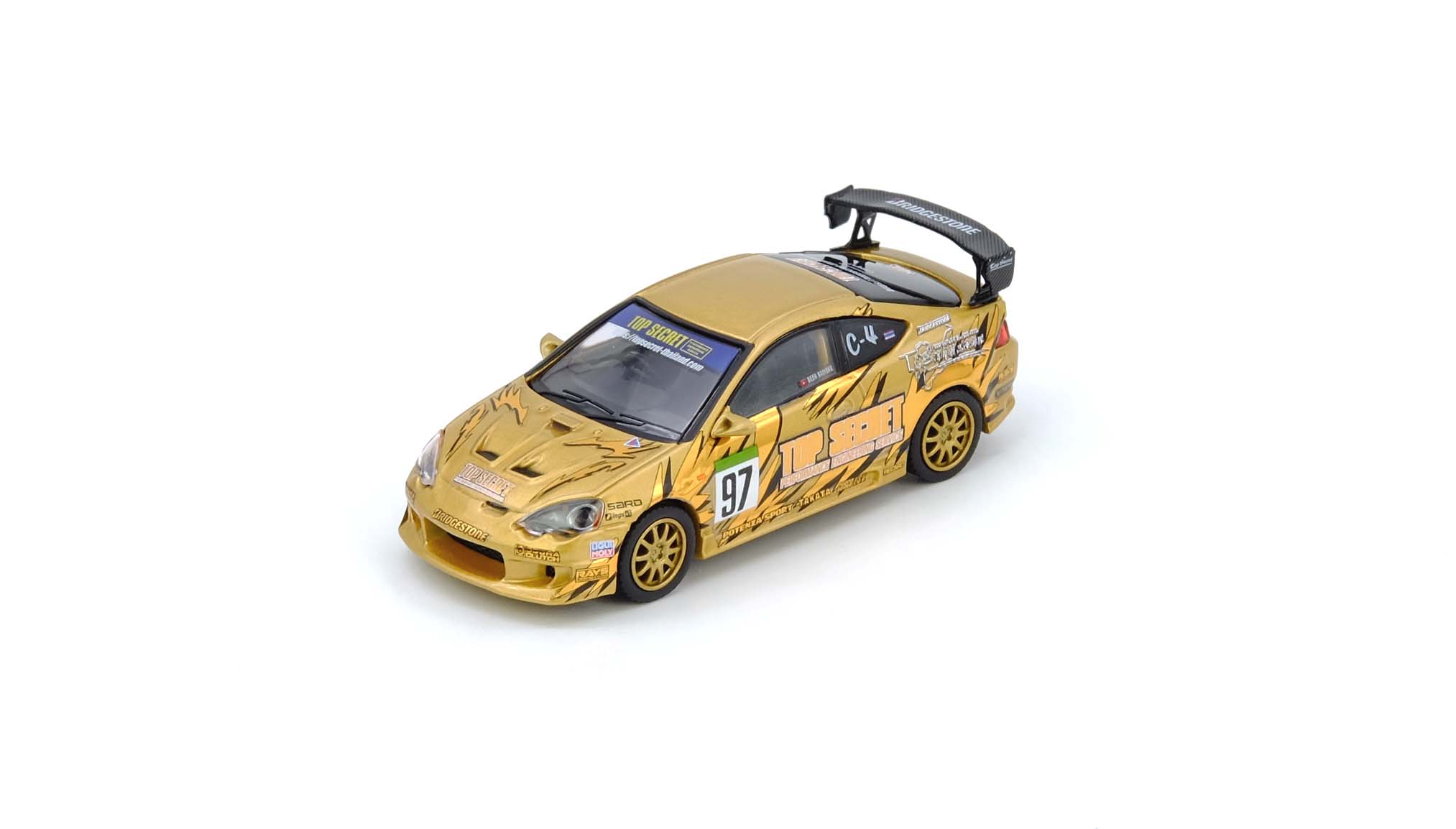 1:64 Inno64 - Honda Integra Type R (DC5) 2025 Gold Top Secret