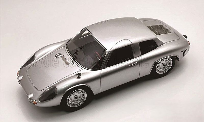 1:18 Tecnomodel - 1963 Porsche 356B Carrera 2000 GS/GT Silver
