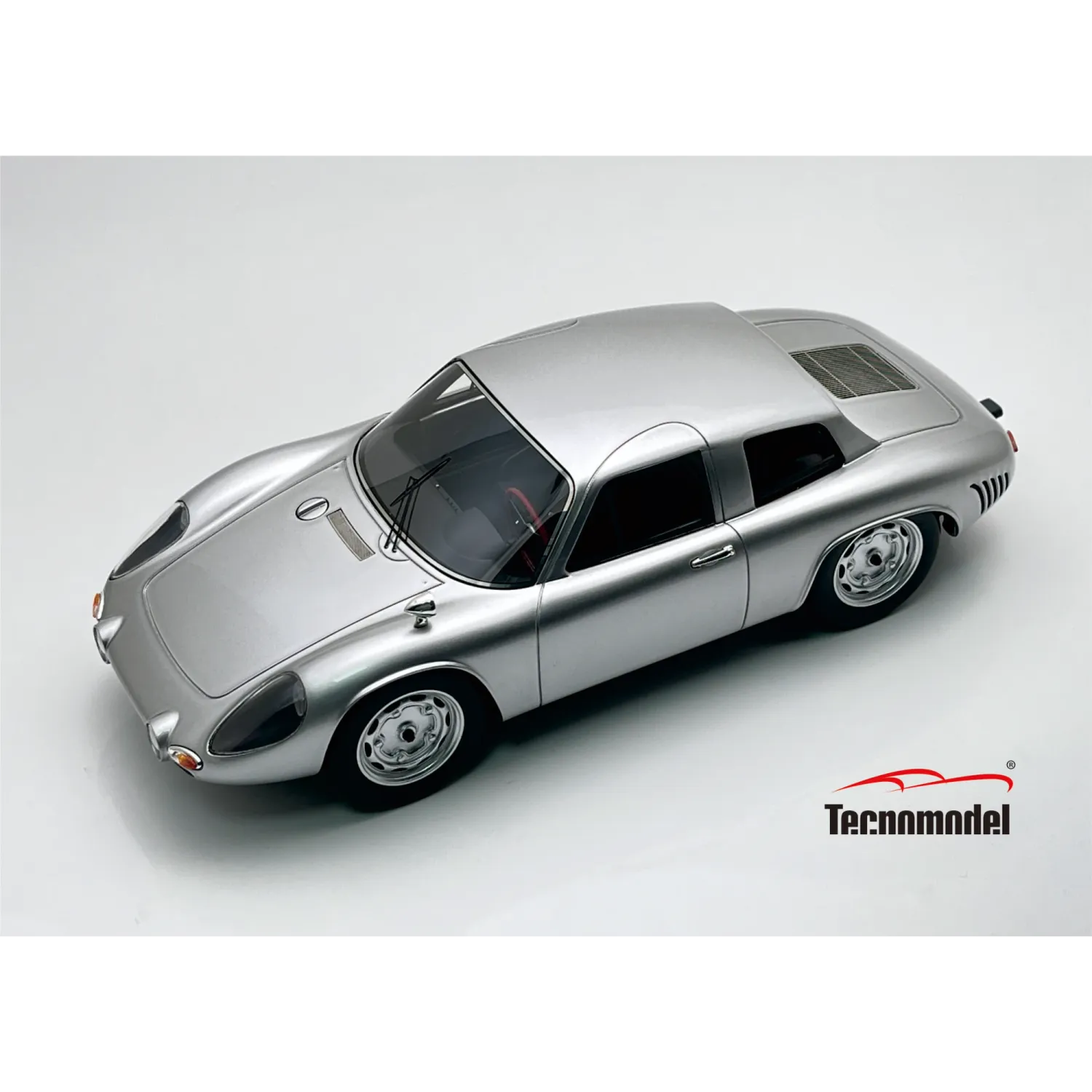 1:18 Tecnomodel - 1963 Porsche 356B Carrera 2000 GS/GT Silver