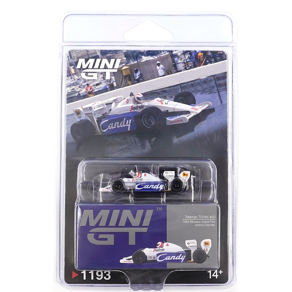 1:64 Mini GT - 1984 Toleman TG184 #20 Johnny Cecotto Monaco Grand Prix *Blister packaging* 1:64 Mini GT - 1984 Toleman TG184 #20 Johnny Cecotto Monaco Grand Prix *Blister packaging*
