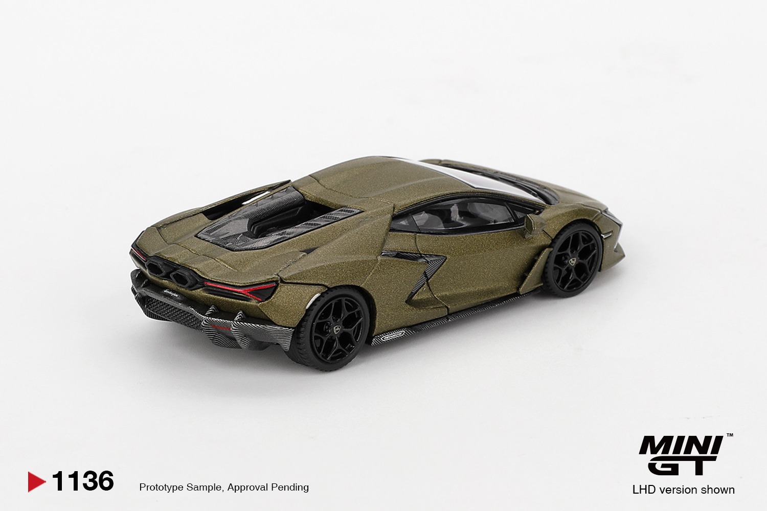 1:64 Mini GT - 2023 Lamborghini Revuelto, verde gea matte *Blister packaging*