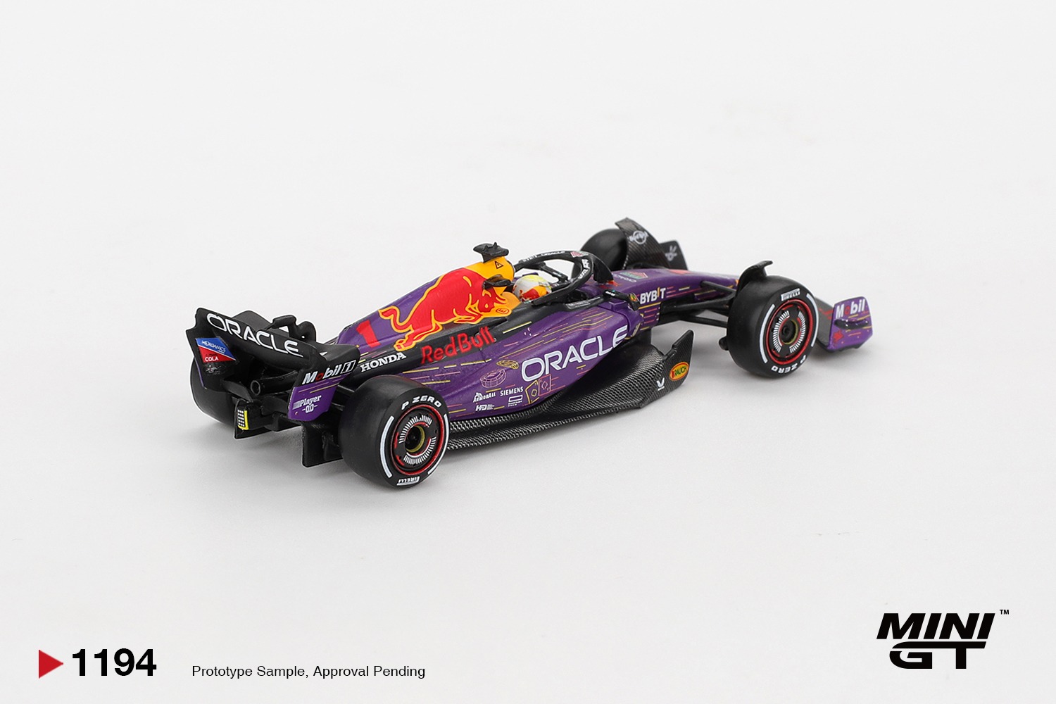 1:64 Mini GT - 2023 Red Bull Racing RB19 #1 Max Verstappen Las vegas GP Winner *Blister packaging*