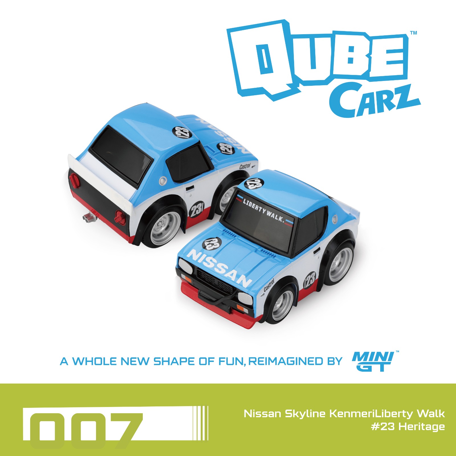 1:64 Mini GT - Nissan Qube Carz set of 3 Ver.2