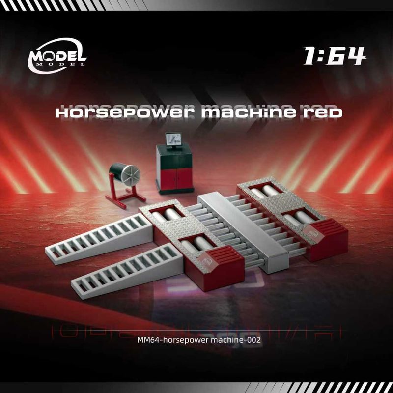 1:64 ModelModel - Horsepower machine, Red 1:64 ModelModel - Horsepower machine, Red