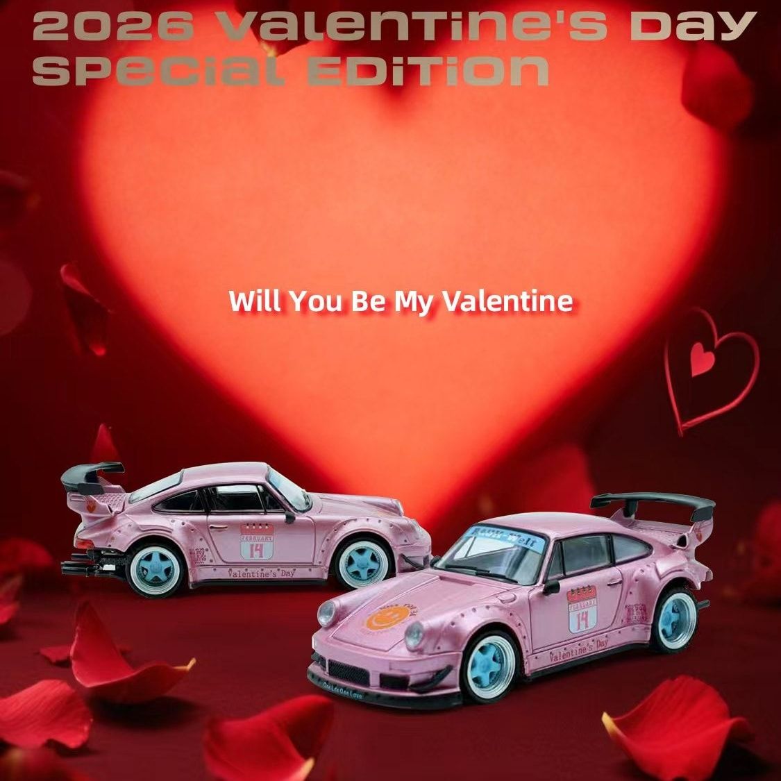 1:64 ModelModel - RWB 930 Valentine's Day Version, pink