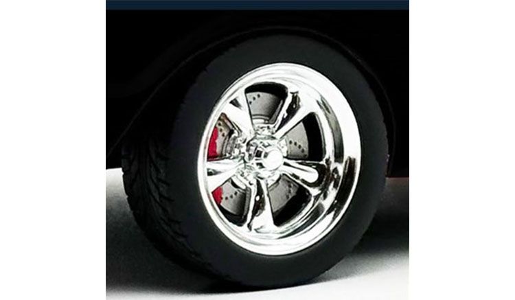 1:18 ACME - Thrust Wheel & Tire Set Chrome