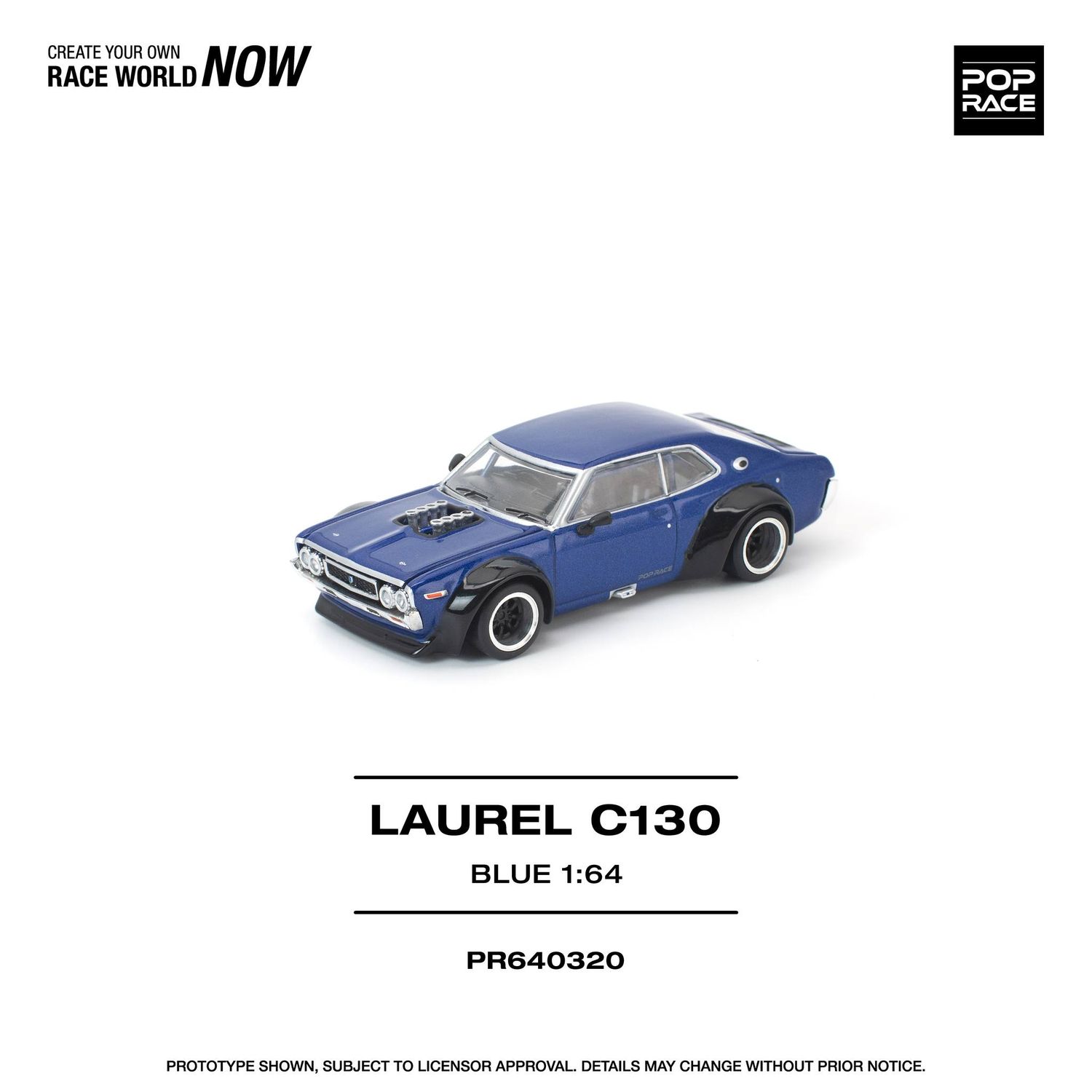 1:64 Pop Race Limited - Laurel C 130, blue