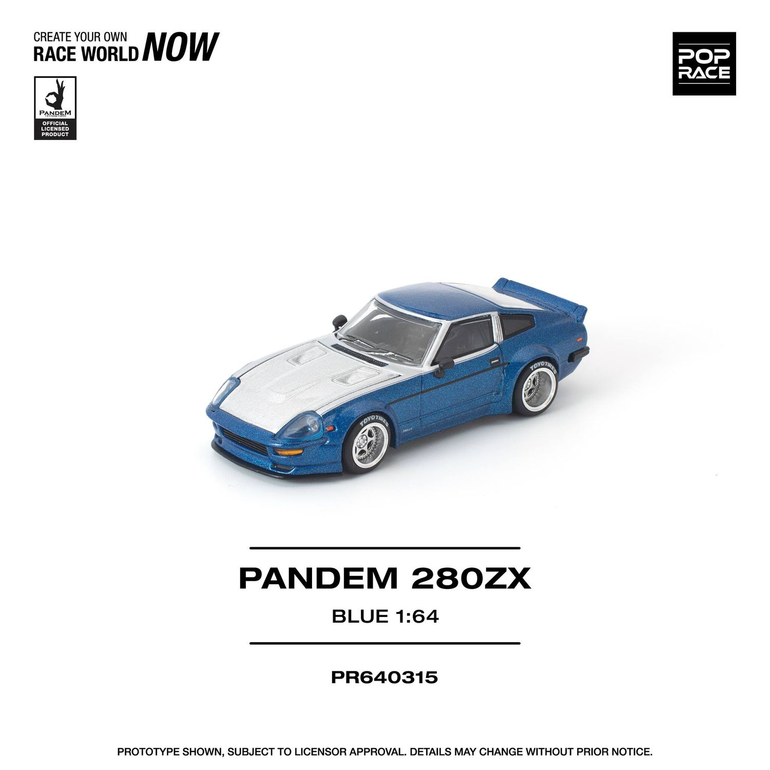 1:64 Pop Race Limited - PANDEM 280ZX, blue