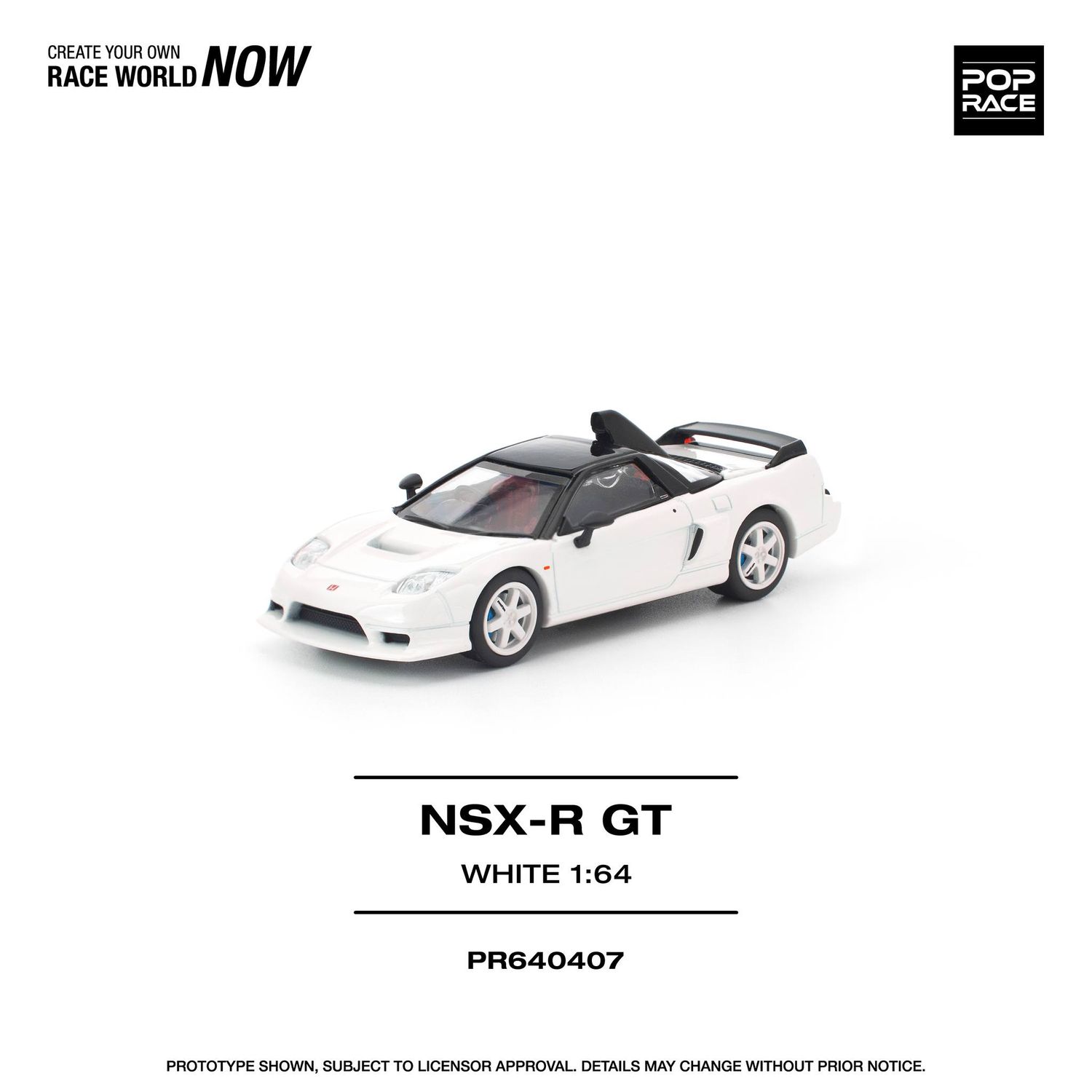 1:64 Pop Race Limited - Honda NSX-R GT, white