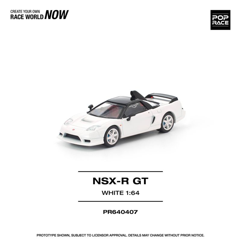 1:64 Pop Race Limited - Honda NSX-R GT, white 1:64 Pop Race Limited - Honda NSX-R GT, white