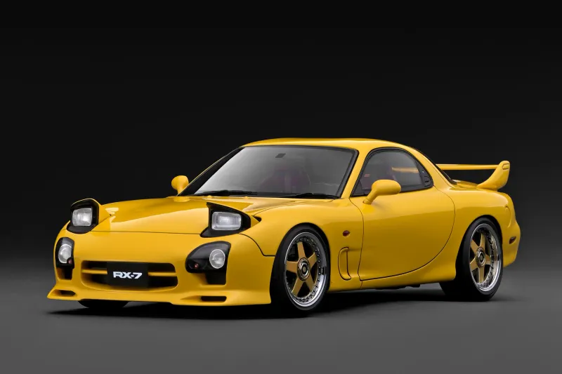 1:18 Ignition - Mazda RX-7 Mazda Speed A-spec (FD3S), yellow 1:18 Ignition - Mazda RX-7 Mazda Speed A-spec (FD3S), yellow