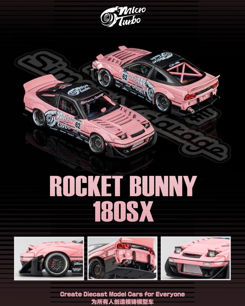 1:64 Microturbo - Rocket Bunny 180SX, pin