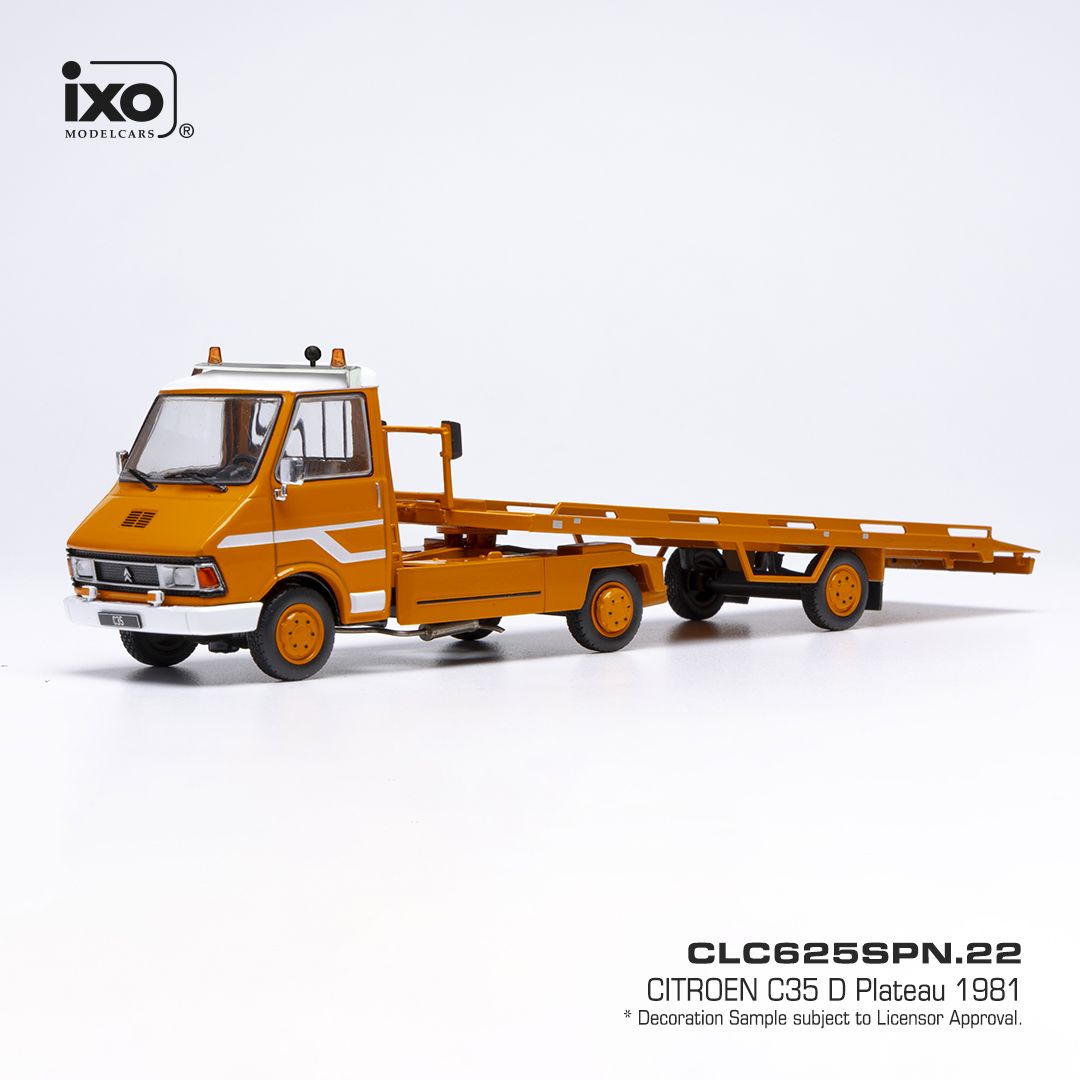 1:43 Ixo - Citroen C35 D, orange/weiss, 1980