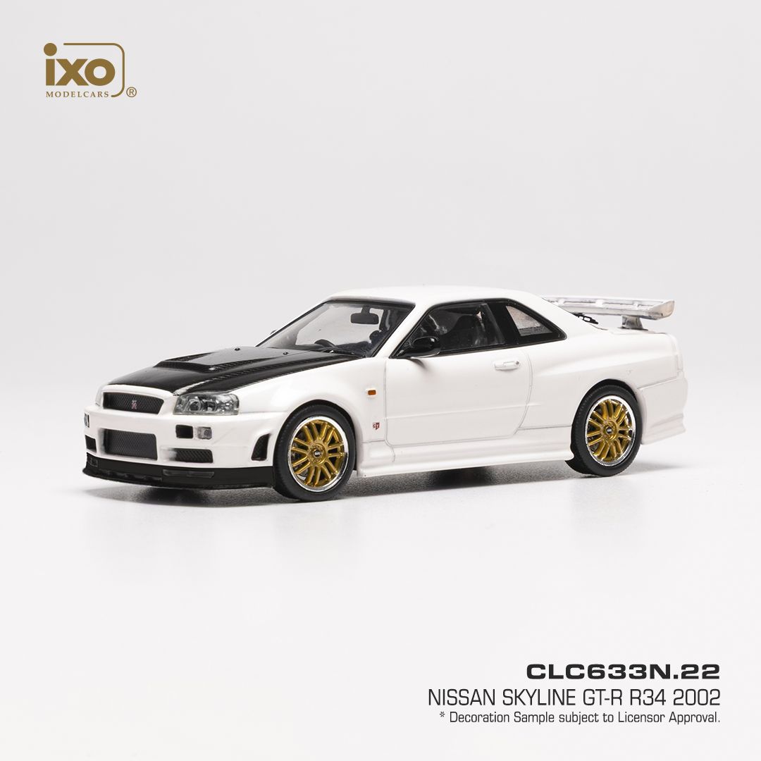 1:43 Ixo - Nissan Skyline GT-R (R34), weiss, 2002