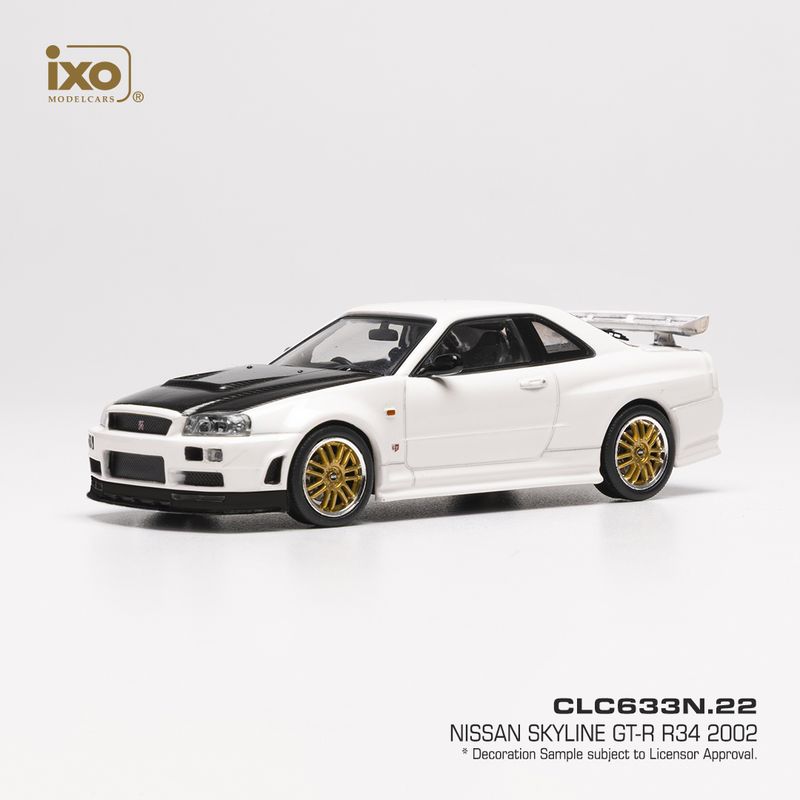1:43 Ixo - Nissan Skyline GT-R (R34), weiss, 2002