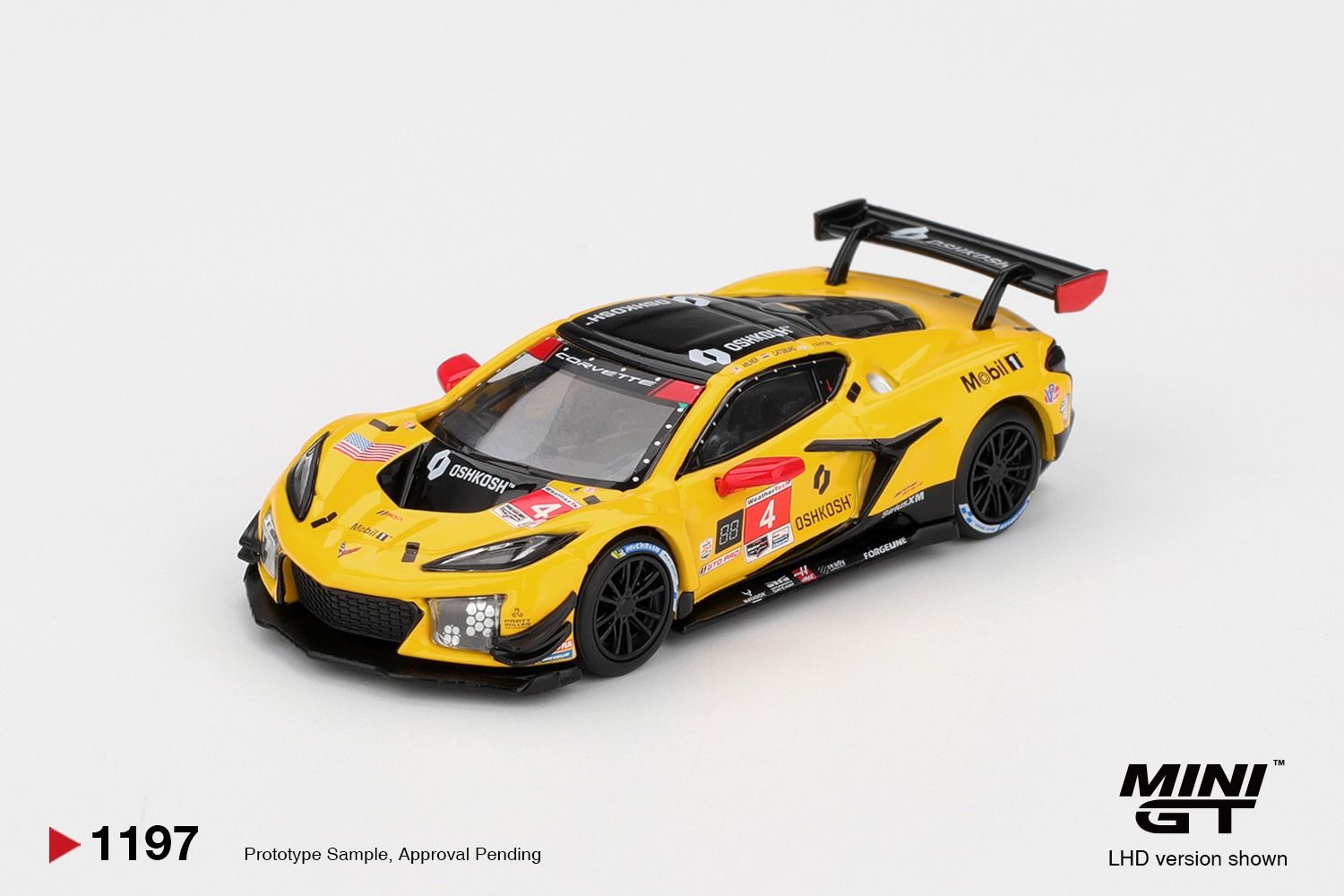 1:64 Mini GT - 2025 Chevrolet Corvette Z06 GT3.R #4 Corvette Racing By Pratt Miller Motorsports Daytona 24 hrs