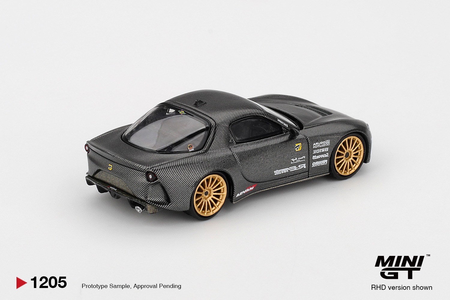 1:64 Mini GT - 2025 Mazda RX7 (FD3S) Re-Amemiya Matsukiyo Koku 3 Rotor NA-7 TAS Best Tuned Car Award, grey *Blister packaging*