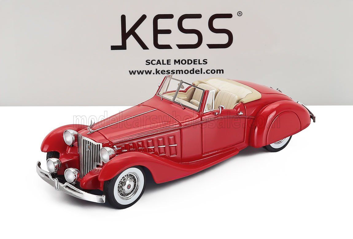 1:43 Kess Model - 1949 Packard Bayliff 1107 Roadster Red