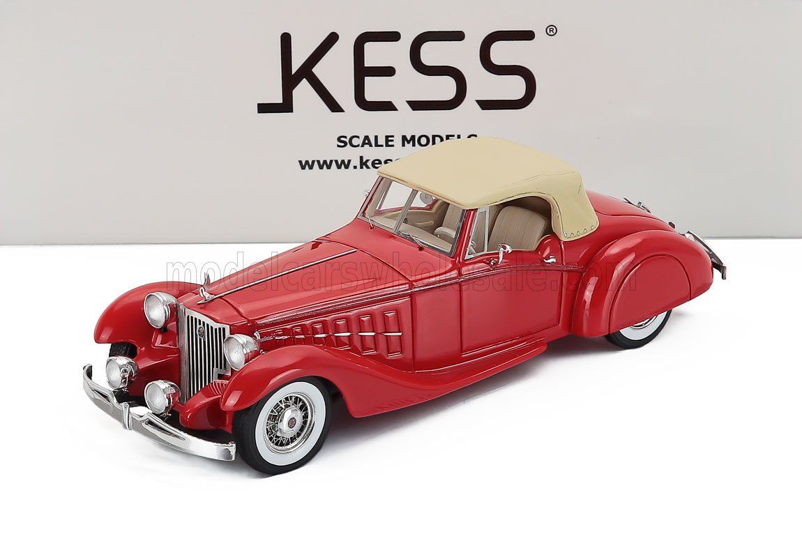 1:43 Kess Model - 1949 Packard Bayliff 1107 Roadster Red