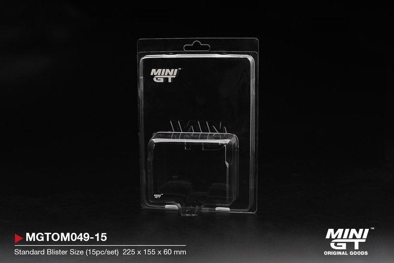 1:64 Mini GT Zubehör - Blister Protector Type A: Standard Blister Size (15pc/set) *22,5cmx15,5cmx6cm*