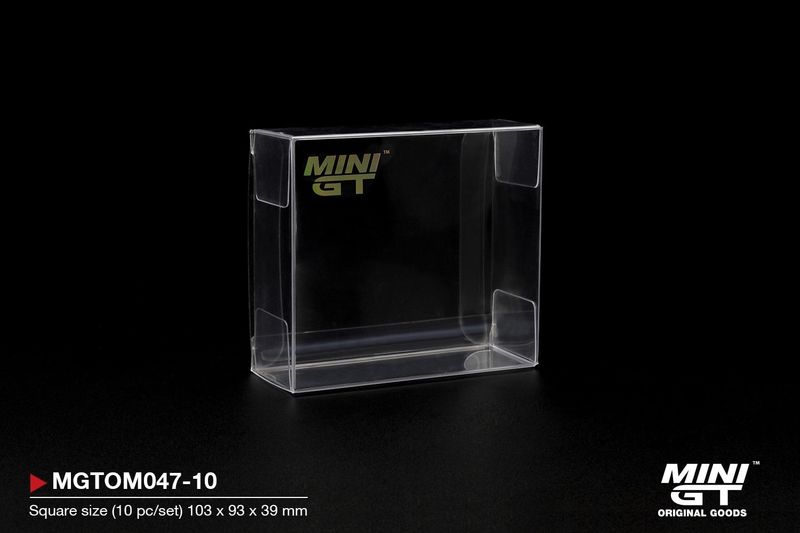1:64 Mini GT Zubehör - Box Protector Type C: Square size (10 pc/set) *10,3cmx9,3cmx3,9cm*