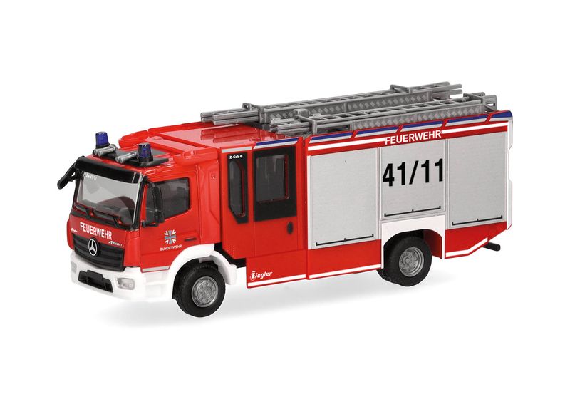 1:87 Herpa - Mercedes-Benz Atego 13 Z-Cab "Bundeswehr/Feuerwehr"
