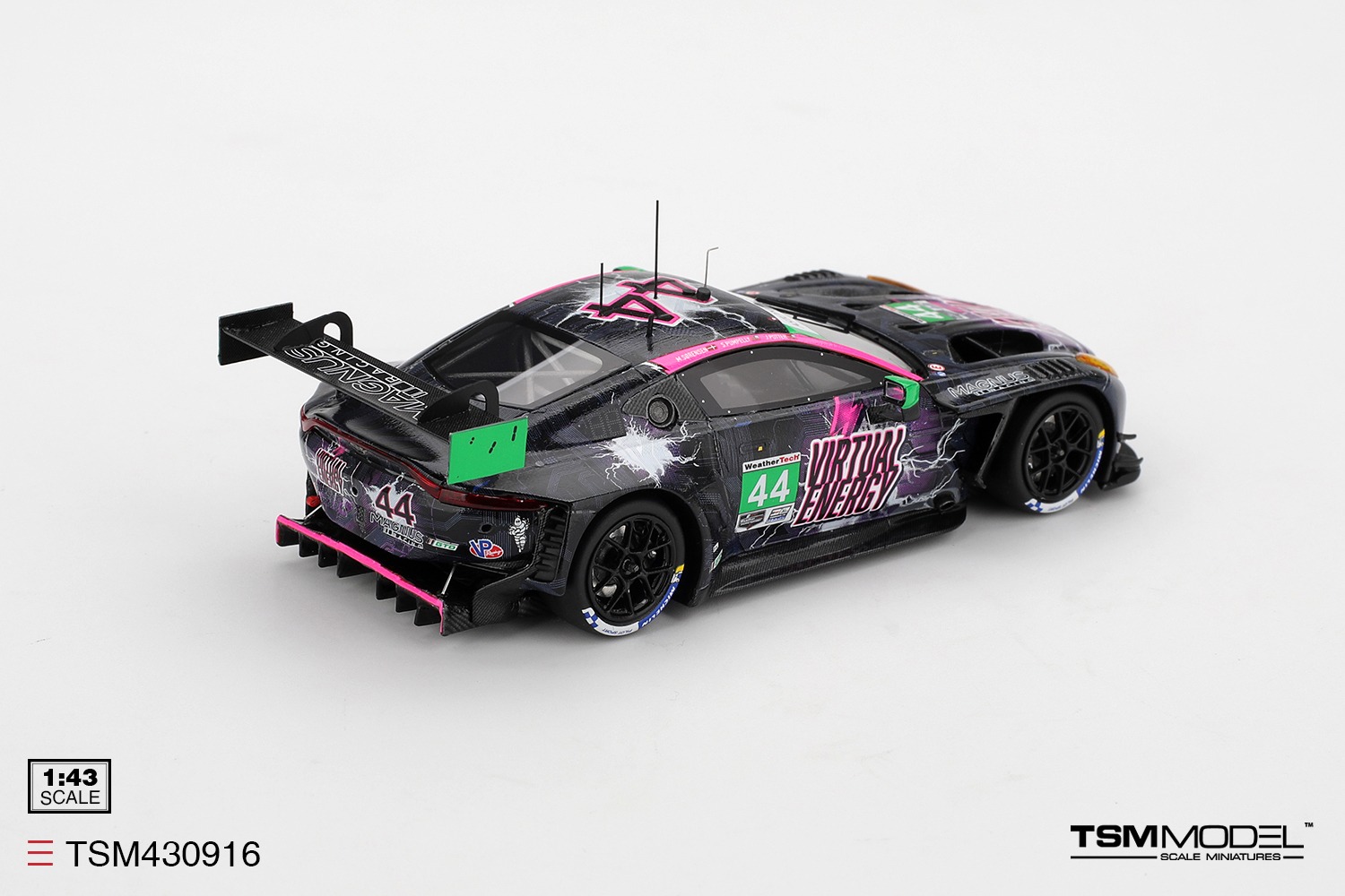 1:43 TSM - Aston Martin Vantage AMR GT3 Evo 4.0 Turbo V8 Team Magnus Racing #44 6h Imsa Watkins Glen 2025 J. Potter