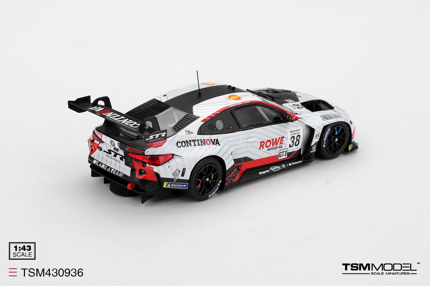 1:43 TSM - BMW M4 GT3 Evo 3.0L Turbo Team WRT #38 Road To Le Mans 2025 G. Bergstrom