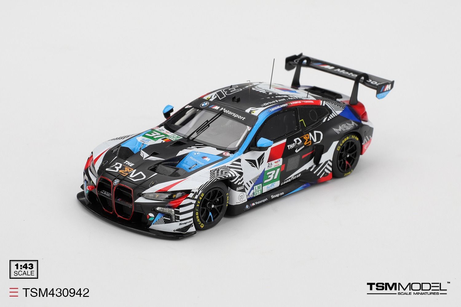 1:43 TSM - BMW M4 GT3 Evo 3.0L Turbo Team The Bent WRT #31 24h Le Mans 2025 T. Boguslavskit