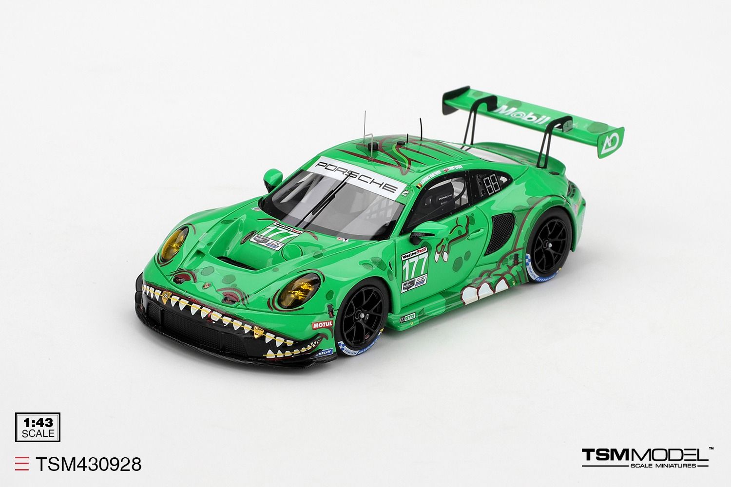 1:43 TSM - Porsche 911 992 GT3 R 4.2L Team AO Racing #77 Winner GTD Class Imsa Long Beach GP 2025 K. Bachler
