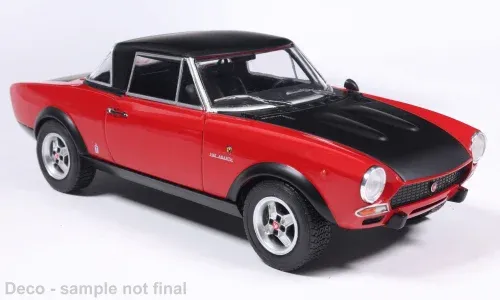 1:24 Whitebox - Fiat 124 Abarth, rot/schwarz, 1974