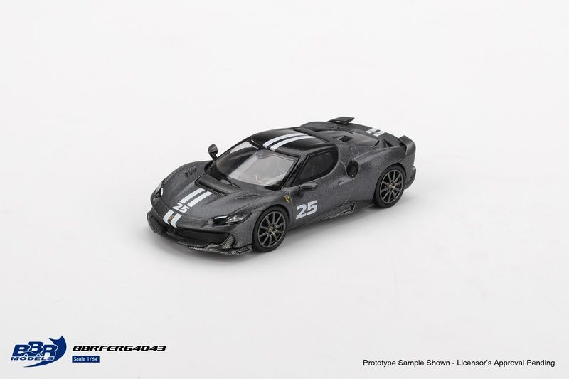 1:64 BBR - 2025 Ferrari 296 Speciale, Grigio Silverstone Opaco