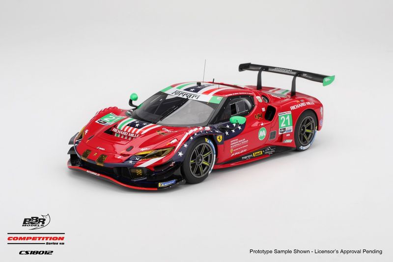 1:18 BBR - Ferrari 296 GT3 3.0L Turbo V6 Team AF Corse #21 Imsa 24h Daytona 2025 K. Cozzolino