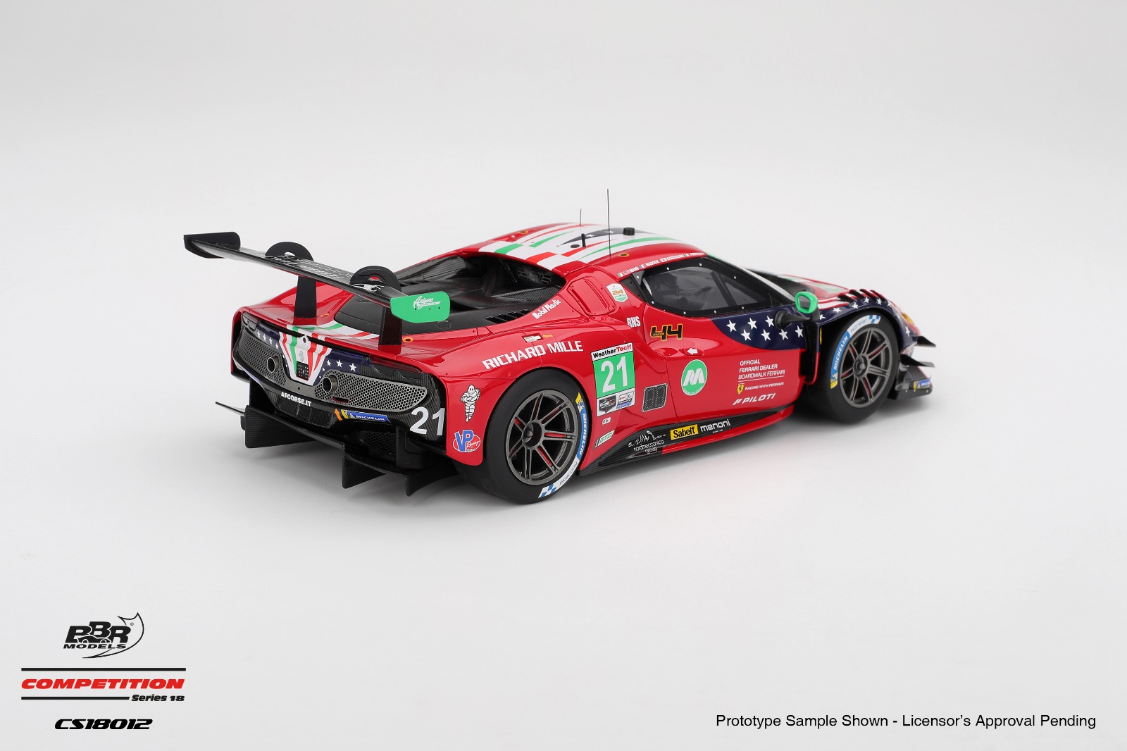 1:18 BBR - Ferrari 296 GT3 3.0L Turbo V6 Team AF Corse #21 Imsa 24h Daytona 2025 K. Cozzolino