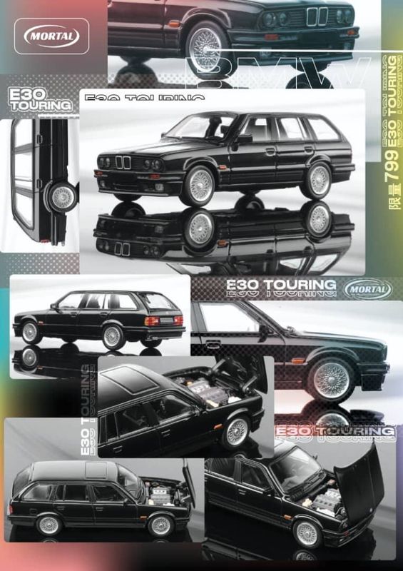 1:64 Mortal Model - BMW E30 Wagon, black