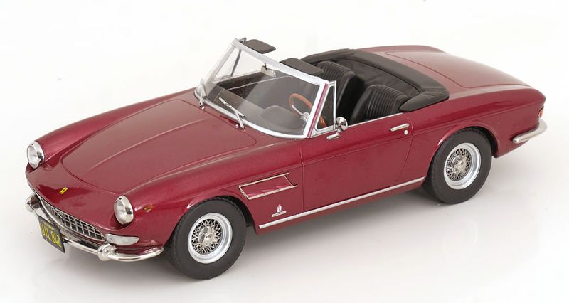 1:18 KK Scale - Ferrari 275 GTS Pininfarina Spyder Steve McQueen 1964 rotmetallic