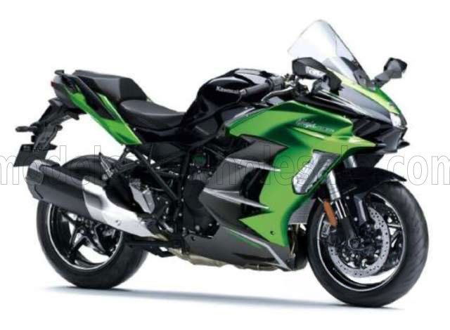 1:18 Maisto - 2025 Kawasaki Ninja H2 SX Green Black