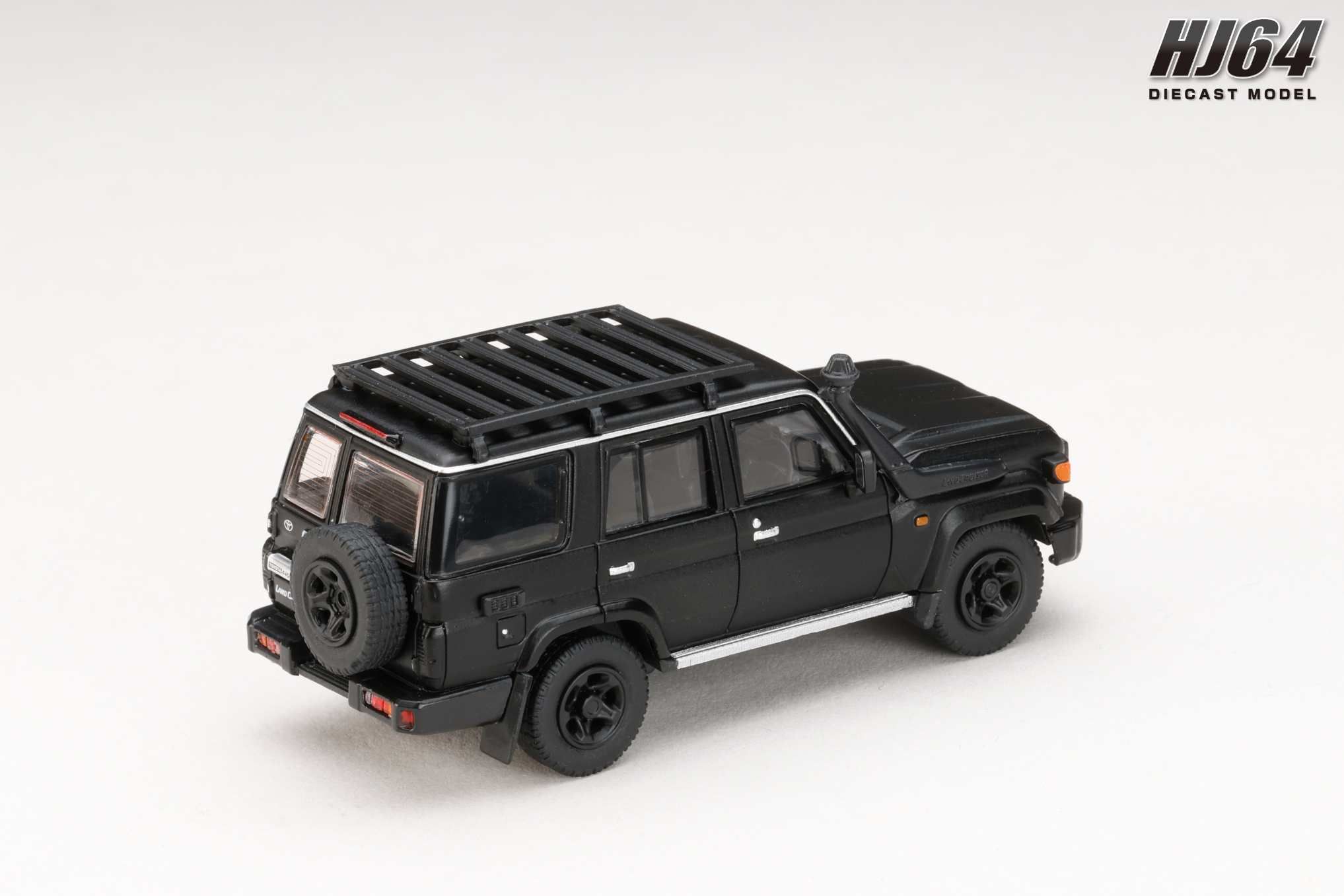 1:64 Hobby Japan - 2023 Toyota Landcruiser 70 (GDJ76W) Customized Version, matte black