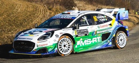 1:43 Spark - FORD Puma Rally1 N°95 Rallye Monte Carlo 2026 J. Armstrong