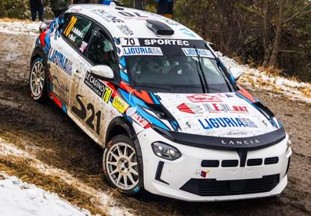 1:43 Spark - LANCIA Ypsilon N°70 Rallye Monte Carlo 2026 G. de Matteis