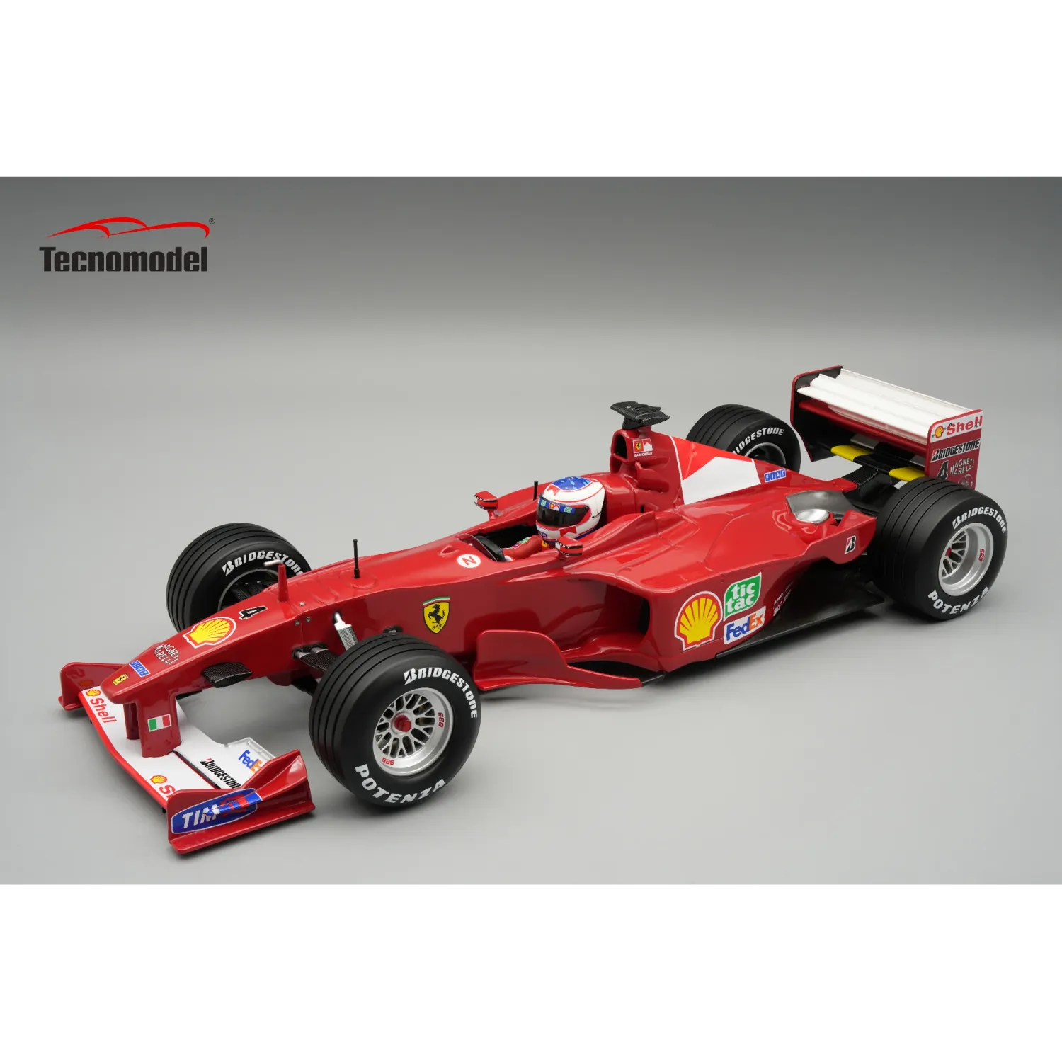 1:18 Tecnomodel - Ferrari F1 2000 #4 Monaco GP 2000 R. Barrichello *With driver Figure* 1:18 Tecnomodel - Ferrari F1 2000 #4 Monaco GP 2000 R. Barrichello *With driver Figure*