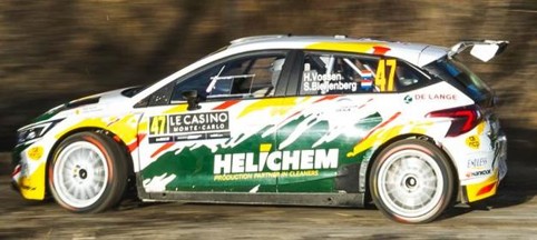 1:43 Spark - HYUNDAI i20 N N°47 Rallye Monte Carlo 2026 H. Vossen